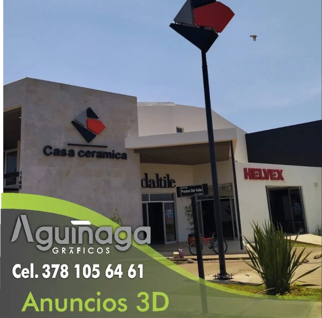 Anuncio 3D Casa Cerámica realizado por Aguiñaga Gráficos