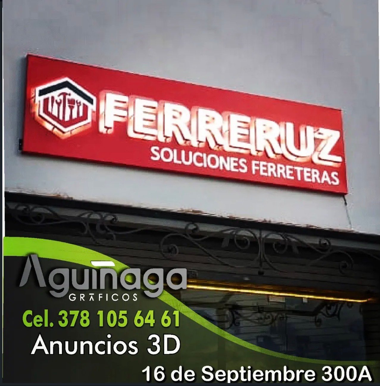 Anuncio 3D Ferreruz realizado por Aguiñaga Gráficos